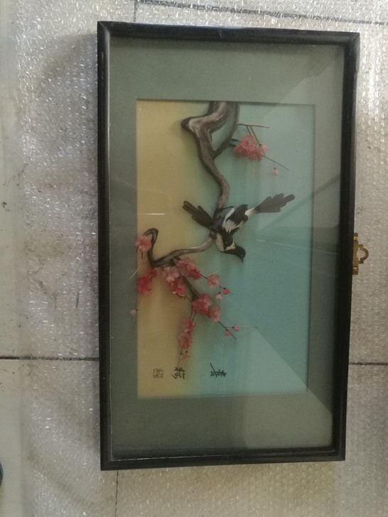 工艺品画，七十年代老物件，怀旧收藏，太大，...