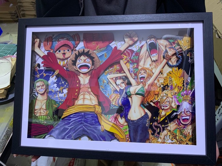 海贼王装饰立体画全家福索隆路飞娜美山治乔巴...