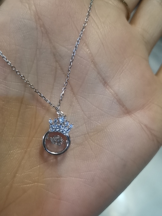 老庙925银项链  皇冠式样全新正品