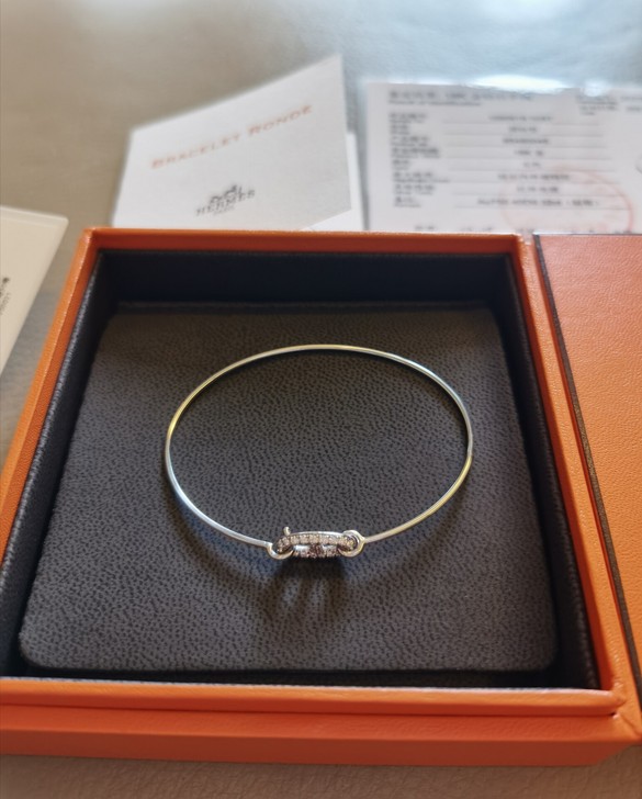 hermes 猪鼻钻石手镯 ST码 爱马仕...