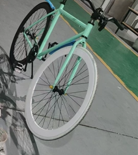 洛维斯死飞自行车倒刹男女学生单车倒骑复古死...