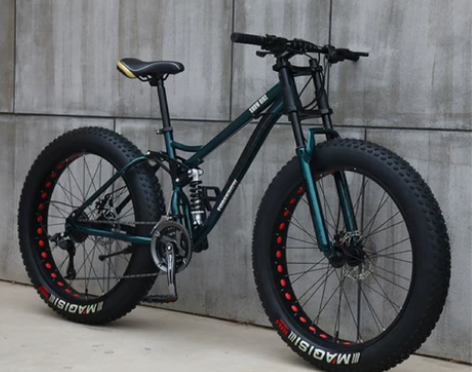 山地自行车单车成人越野车沙滩雪地车4.0大...