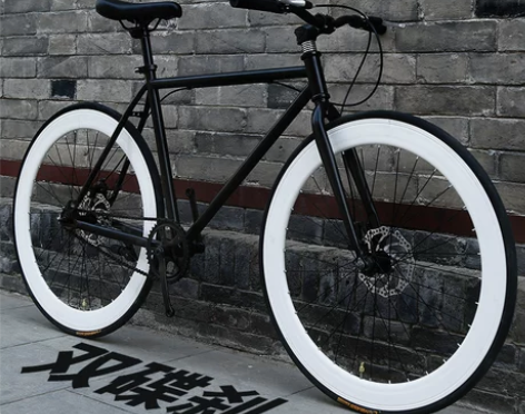 死飞自行车男女款成人活飞赛车公路车实心胎学...