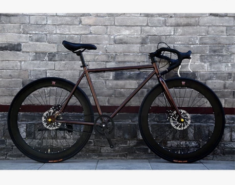 洛维斯死飞自行车男公路赛车碟刹学生女单车跑...