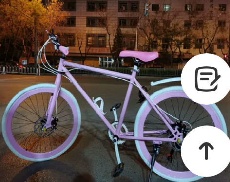 死飞自行车女式变速彩色实心胎学生成人单车男...