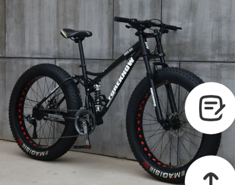 山地自行车单车成人越野车沙滩雪地车4.0大...