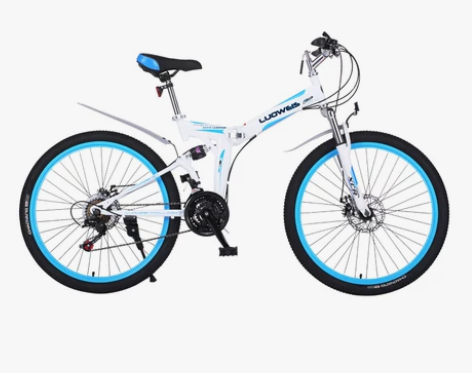 洛维斯折叠山地自行车 24/26寸双碟刹变...