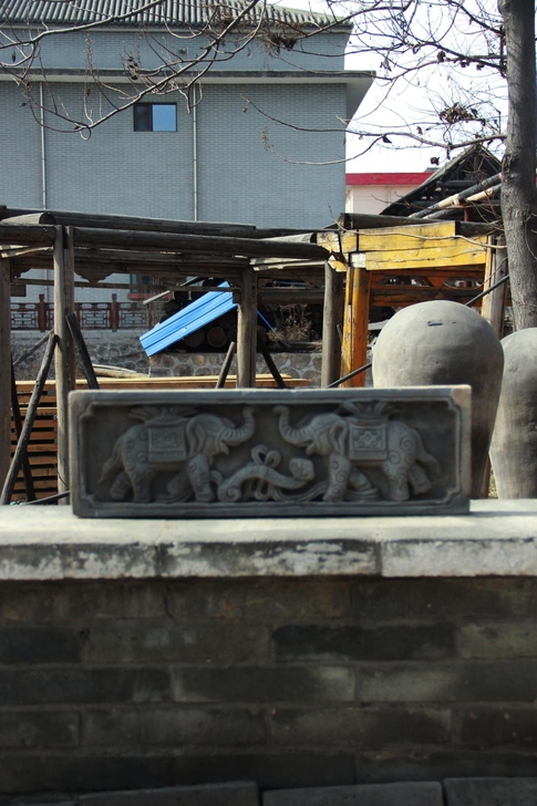 《老砖雕刻画##amp；ldquo；太平有...