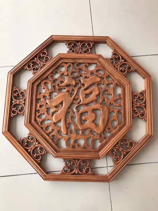 东阳木雕挂件香樟木头雕刻画工艺品中式客厅艺...