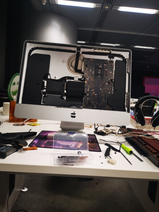 拆机升级 苹果一体机电脑#CPU#内存#固...