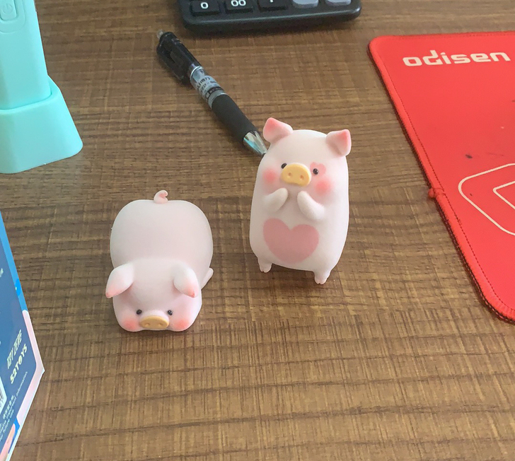 lulu猪天天向上猪爱心款70