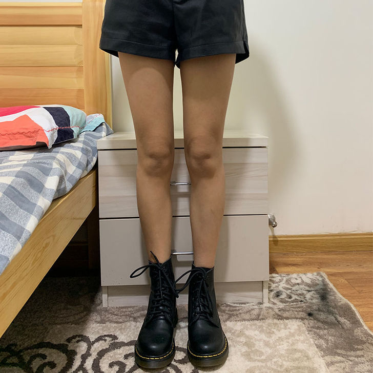 王二今2020马丁靴女夏季薄款透气英伦风1...