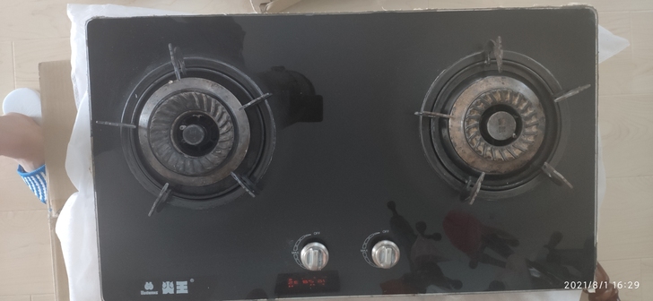 家中新换，出售自家用火王燃气灶玻璃面板，座...