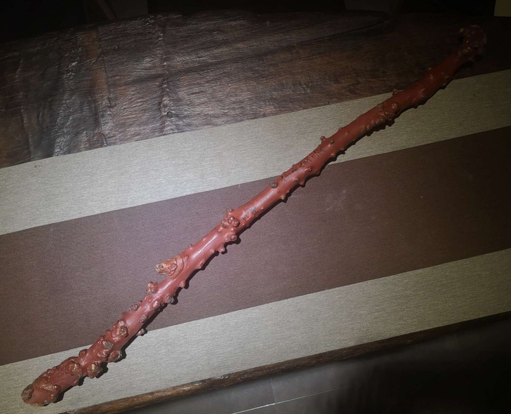 民国太狮少狮杖。。。长93厘米，霸气，大红...