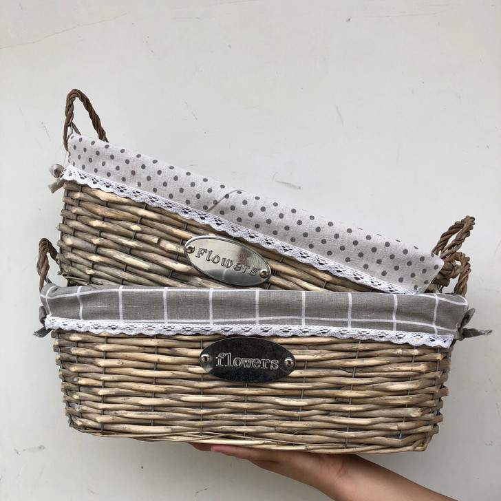 50厘米长款】藤编收纳篮，很沉，收纳盒