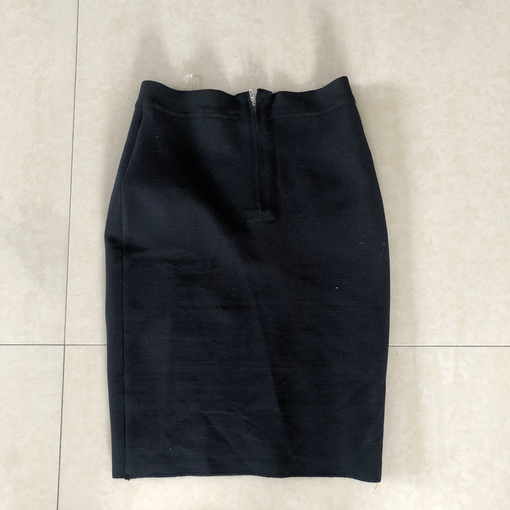 s码针织高弹力包臀高腰短裙