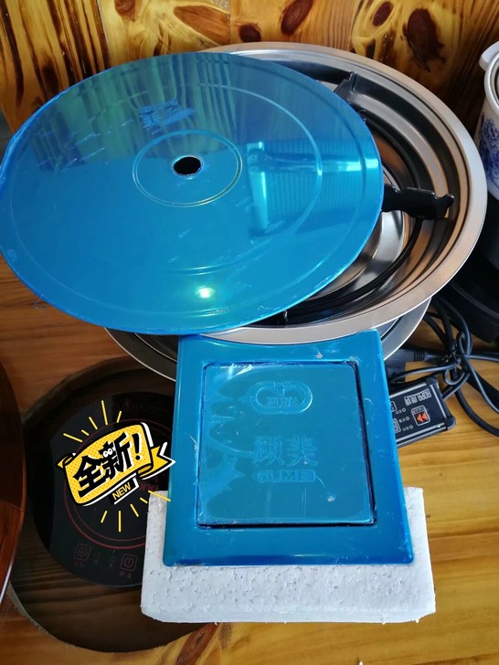 煤气炉实体店  有防风和明火 火锅桌  可...