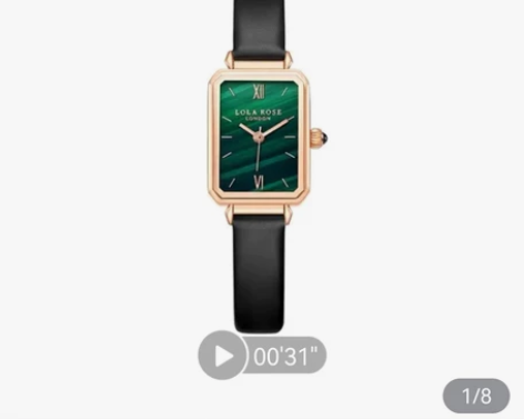 LOLA ROSE 女士腕表 黑带方盘 京...