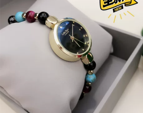 Lola rose经典款玉石手串石英腕表购...