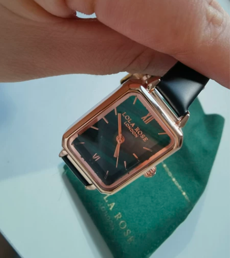 Lola Rose小绿表手表女轻奢方盘原创...