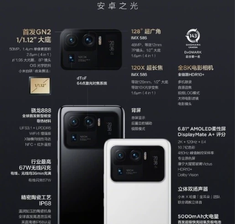 小米11Ultra  白色 12+512 ...