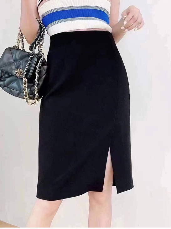 阿玛施黑色开衩裙， 全新有意者私聊，一口价...