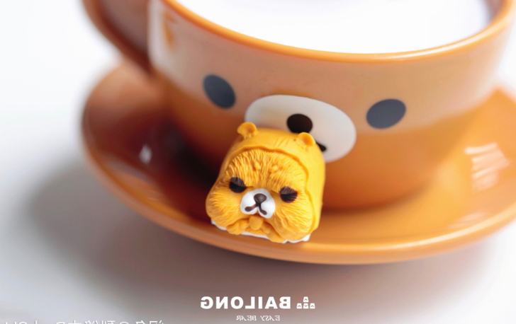 轻松熊 个性键帽 顺丰到付 bailong