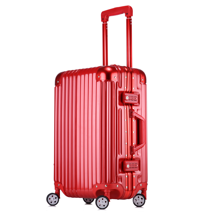 iTo拉杆箱万向轮24寸铝框旅行箱女PC行...