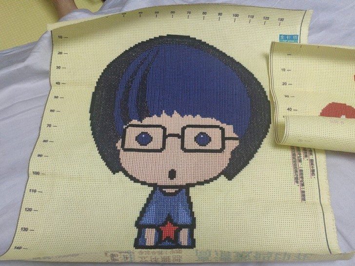 十字绣成品，50元包邮，我自己绣的##am...