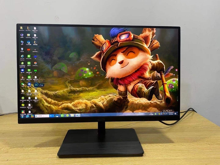 微软之星22 英寸电脑显示器无边框高清显示...