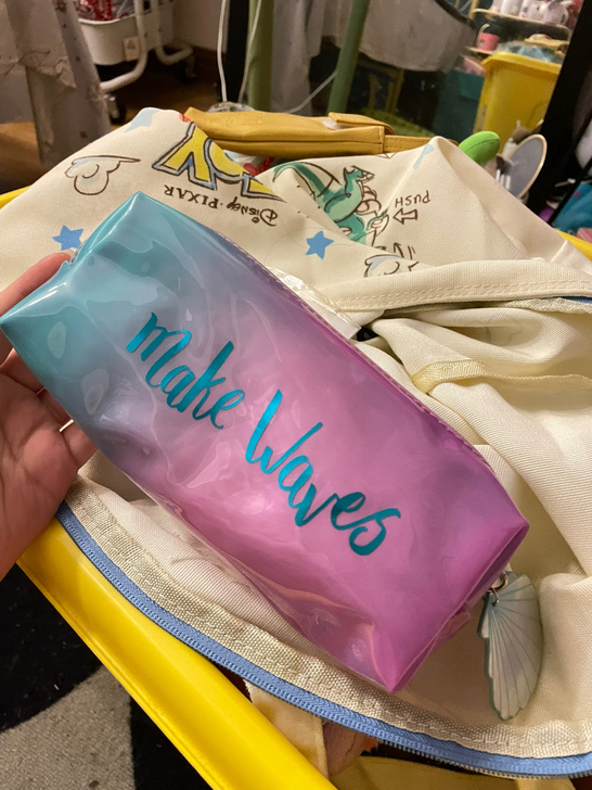 梦幻紫色笔袋化妆包 贝壳