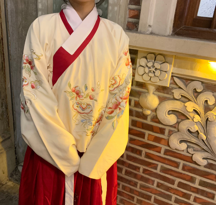 花神记桃花鱼原创汉服袄裙琵琶袖日常春秋袄裙...