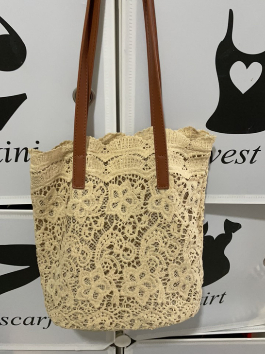 只用过一次！容量大，文艺也可以做沙滩包，拍照好看