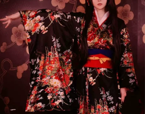 地狱少女阎魔爱cos振袖和服华丽原版日系少...