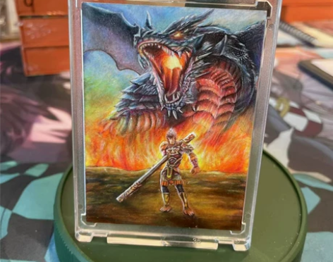 手绘卡,大阳老师作品,孙行者之地狱圣魔龙 ...