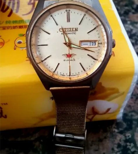 西铁城全自动手表，走时，品相如图所示，不退...