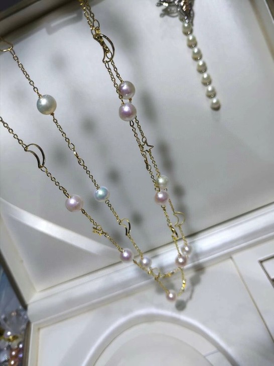 星月轻便长项链毛衣链，夏季单层简约风，衬衫...