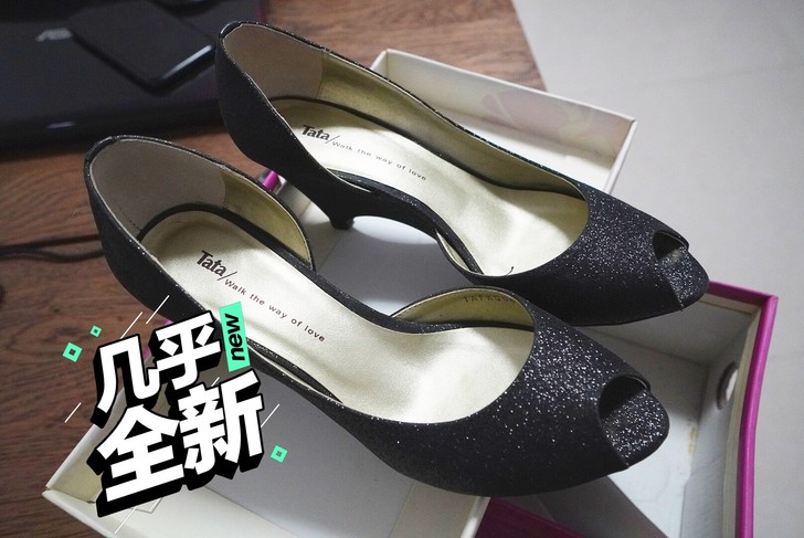 他她女鞋，高跟鞋，坡跟，39码，就穿一次，...