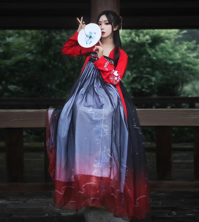 品牌型号 ：国色天香汉服送女侠风套装