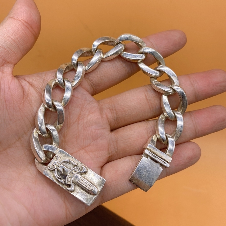 收来精品 925银男士霸气手链出售~ 保存...