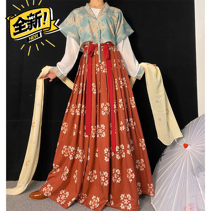 全新包邮汉服三件套自拍馆服装剧本杀服装