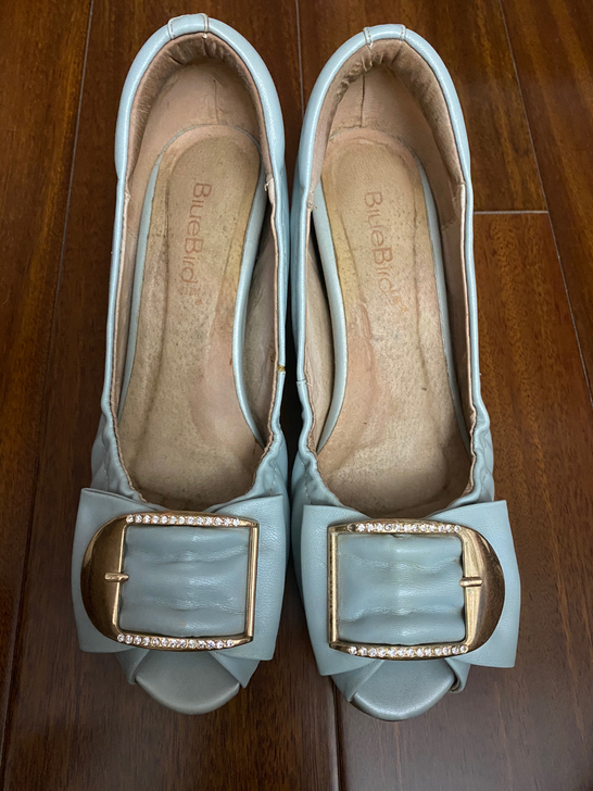 皮质休闲凉鞋女夏季秋季坡跟