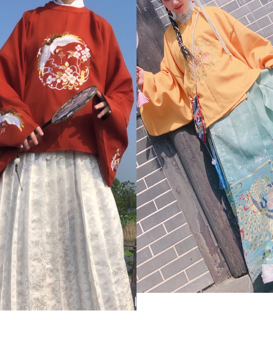 科幻明制圆领上袄两件直出，都是s码~~~~...