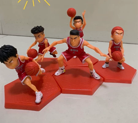 【五虎一套21元】实心灌篮高手5件套手办公...