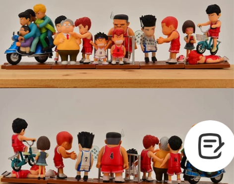 灌篮高手潮儿流行樱木流川枫仙道场景盒装手办...