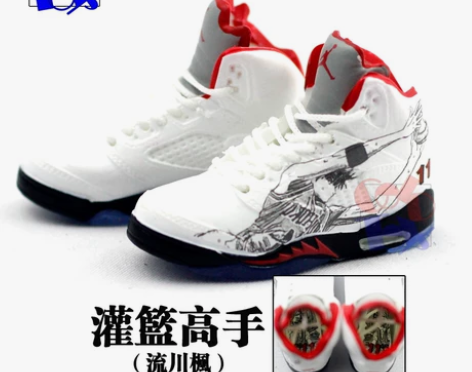 1/6兵人模型鞋潮流玩具“灌篮高手流川枫”...