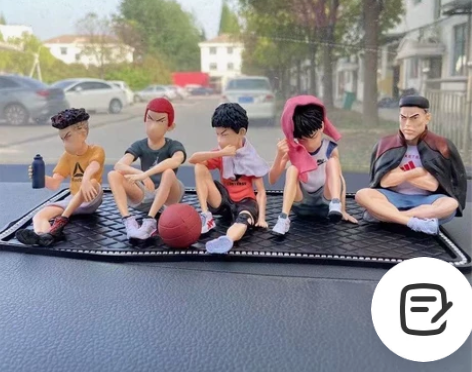 灌篮高手湘北五虎三井寿樱木花道流川枫手办模...