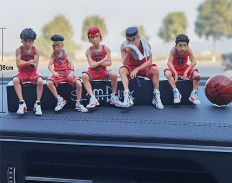 灌篮高手汽车摆件车载手办号码牌樱木花道公仔...