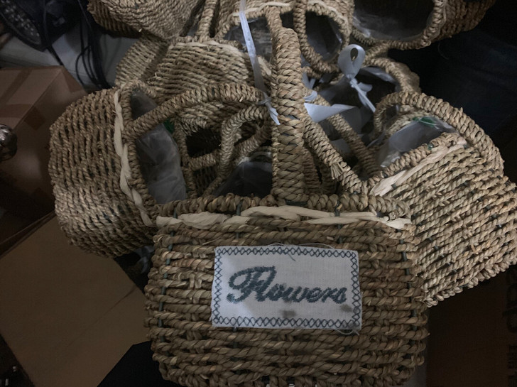 精致花篮 草编花盆藤编柳编创意手工编织田园...