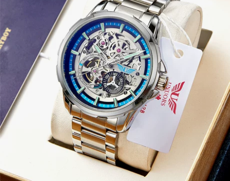 正品男士手表全自动镂空陀飞轮机械表十大潮流...
